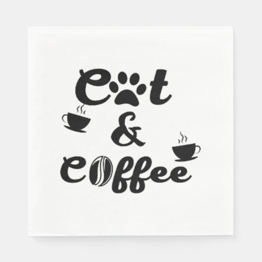 Katzenkaffee Serviette (Vorderseite)