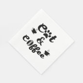 Katzenkaffee Serviette (Ecke)