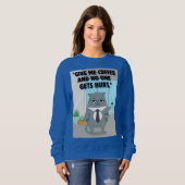 Katzenkaffee Sweatshirt (Vorne ganz)