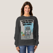 Katzenkaffee Sweatshirt (Vorne ganz)