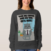Katzenkaffee Sweatshirt (Vorderseite)