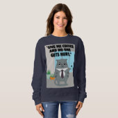 Katzenkaffee Sweatshirt (Vorne ganz)
