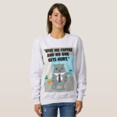 Katzenkaffee Sweatshirt (Vorne ganz)