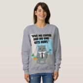 Katzenkaffee Sweatshirt (Vorne ganz)