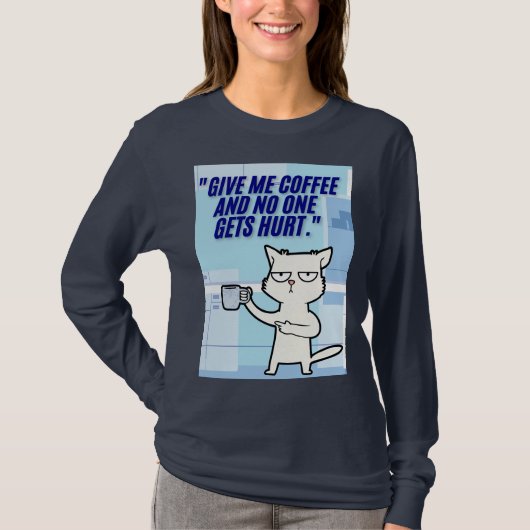 Katzenkaffee T-Shirt (Vorderseite)