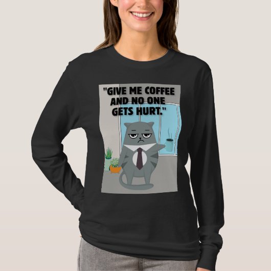Katzenkaffee T-Shirt (Vorderseite)