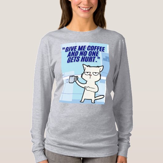 Katzenkaffee T-Shirt (Vorderseite)