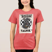 Katzenkaffee Tri-Blend Shirt (Vorderseite)