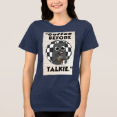 Katzenkaffee Tri-Blend Shirt (Vorderseite)