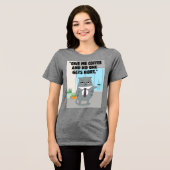 Katzenkaffee Tri-Blend Shirt (Vorderseite voll)