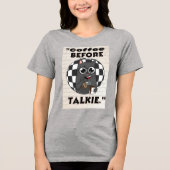 Katzenkaffee Tri-Blend Shirt (Vorderseite)