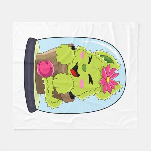 Katzenkaktus Fleecedecke (Vorderseite (Horizontal))