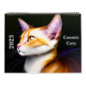 Katzenkalender 2023 - Kosmische Katzen Abstrakt Ar Kalender (Titelbild)