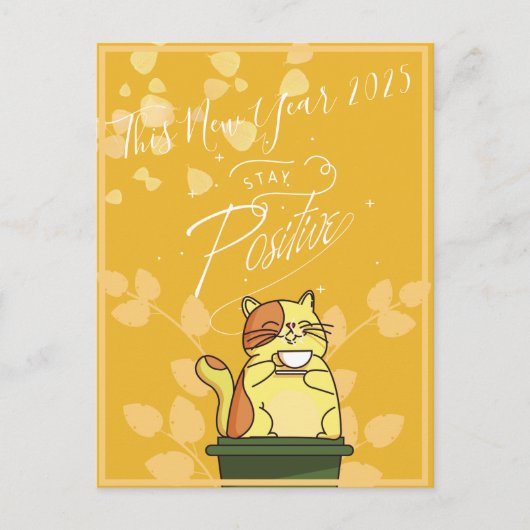 Katzenkalender 2025 Postkarte (Vorderseite)