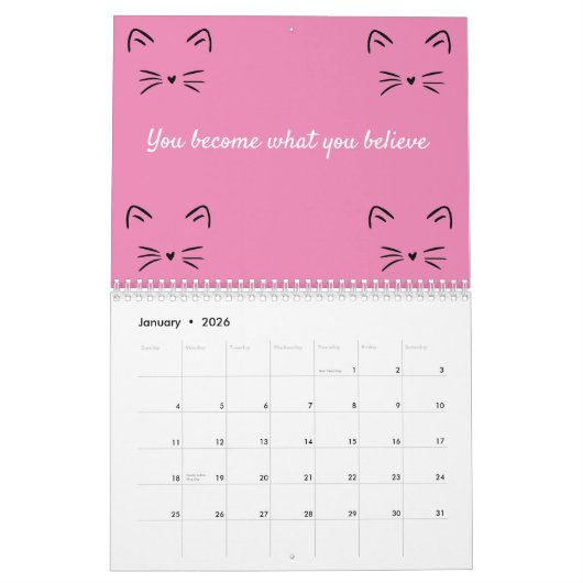 Katzenkalender Kalender (Jan 2026)