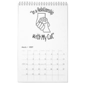 Katzenkalender kalender (Mär 2027)