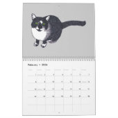 Katzenkalender künstlerischer Katzen Kalender (Feb 2026)
