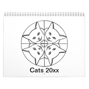 Katzenkalender künstlerischer Katzen Kalender