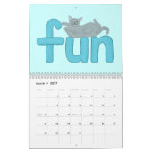 Katzenkalender künstlerischer Katzen Kalender (Mär 2027)