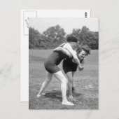 Katzenkampf, Anfang des 19. Jahrhunderts Postkarte (Vorne/Hinten)