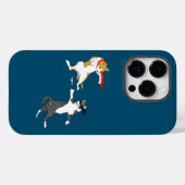 Katzenkampf Case-Mate iPhone Hülle (Rückseite (Horizontal))