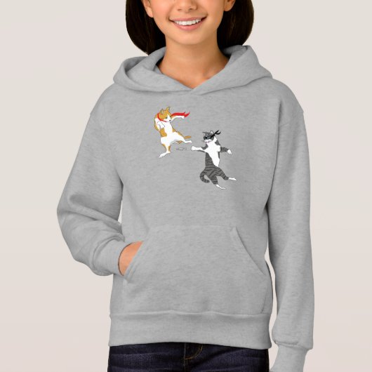 Katzenkampf Hoodie (Vorderseite)