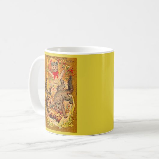 Katzenkampf Kaffeetasse (Vorderseite Links)