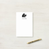 Katzenkampf Zeichnend Funny Cats Sketch Personalis Post-it Klebezettel (Auf Schreibtisch)