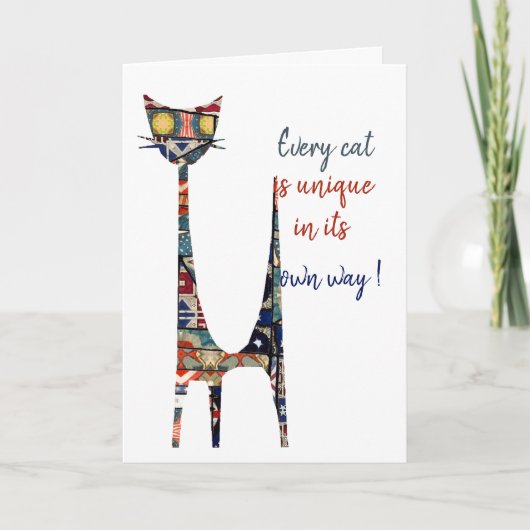 Katzenkarte Karte (Vorderseite)