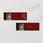 Katzenkarte Mini Visitenkarte (Vorne/Hinten)