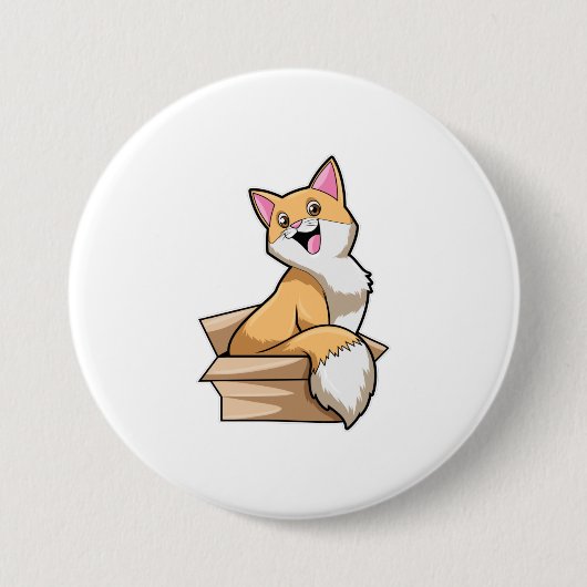 Katzenkasten Button (Vorderseite)