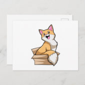 Katzenkasten Postkarte (Vorne/Hinten)