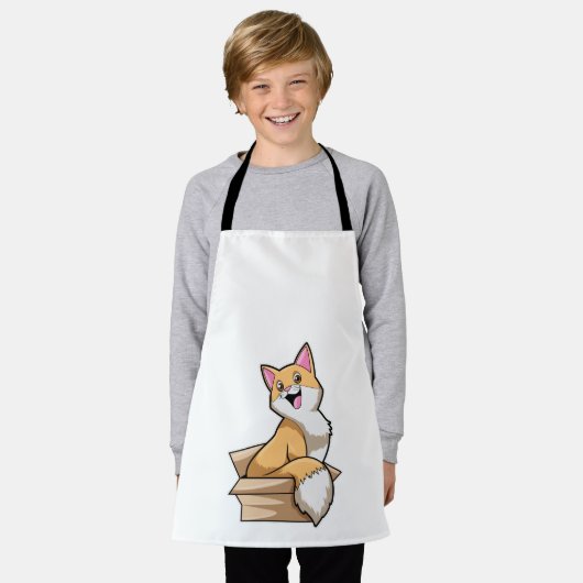 Katzenkasten Schürze (Getragen)