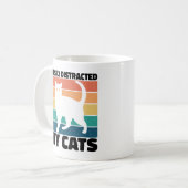 Katzenkätzchen Katzenjacke Funny Cat leicht abgele Kaffeetasse (Vorderseite Links)