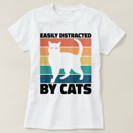 Katzenkätzchen Katzenjacke Funny Cat leicht abgele T-Shirt (Design vorne)