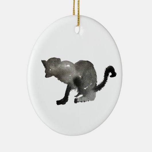 Katzenkätzchen Keramik Ornament (Rechts)