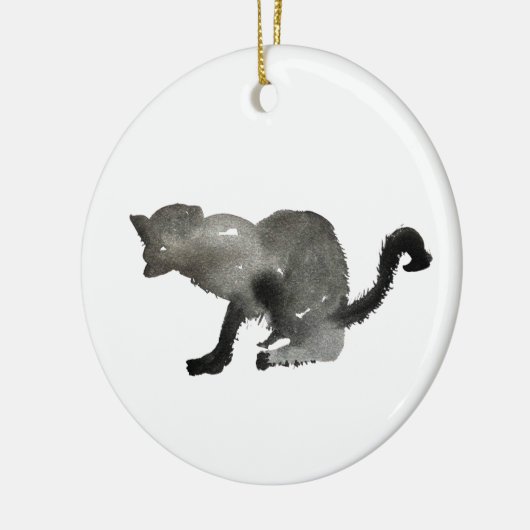 Katzenkätzchen Keramik Ornament (Links)