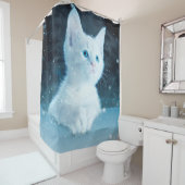 Katzenkätzchen Kunst Tierwelt Duschvorhang (Beispiel)