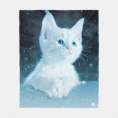 Katzenkätzchen Kunst Tierwelt Fleecedecke (Vorderseite)