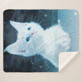Katzenkätzchen Kunst Tierwelt Sherpadecke (Vorderseite (Horizontal))