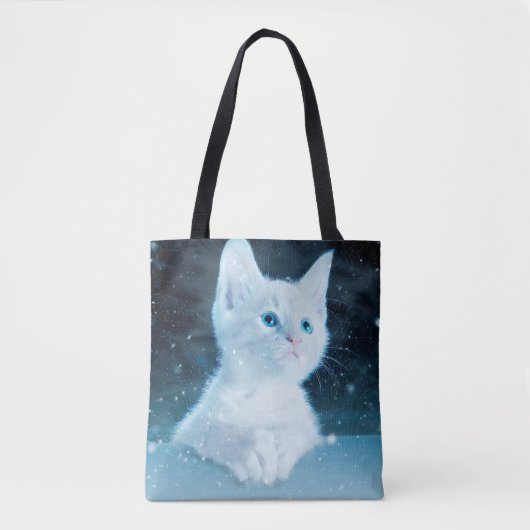 Katzenkätzchen Kunst Tierwelt Tasche (Vorderseite)