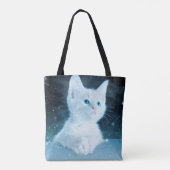 Katzenkätzchen Kunst Tierwelt Tasche (Rückseite)