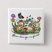 Katzenkätzchen spielen Gartenschmetterling-Blume b Button (Vorderseite)