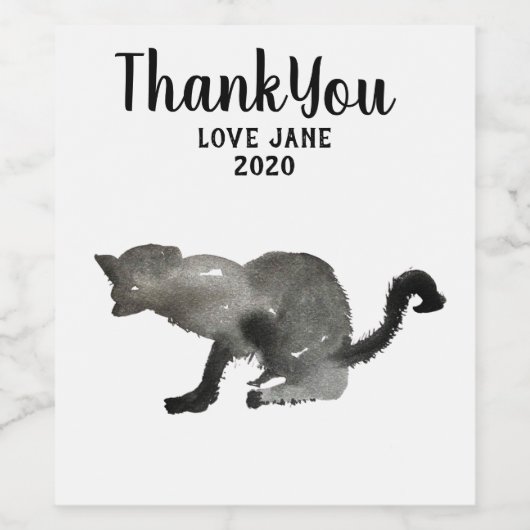 Katzenkätzchen Weinetikett (Einzelnes Label)