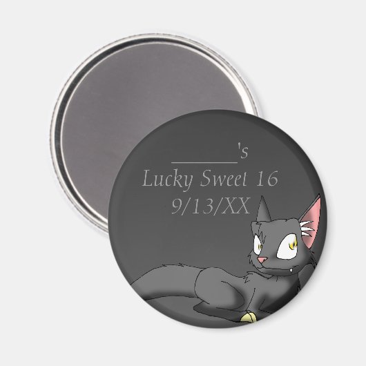 Katzenkatze 1 magnet (Vorderseite/Rückseite)