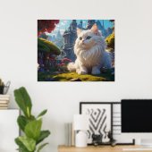 *~* Katzenkatze 5:4 Kätzchen Weiße Fantasy Fantasy Poster (Heimbüro)