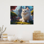 *~* Katzenkatze 5:4 Kätzchen Weiße Fantasy Fantasy Poster (Küche)