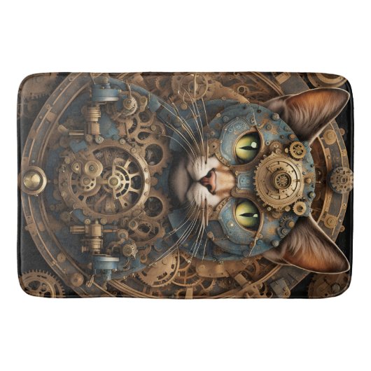 Katzenkatze AI art Bath Mat Badematte (Vorderseite)