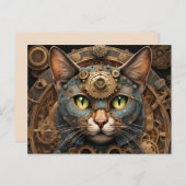 Katzenkatze AI Kunst Postkarte (Vorne/Hinten)
