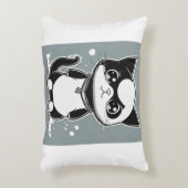 Katzenkatze Dekokissen (Vorderseite(Vertikal))